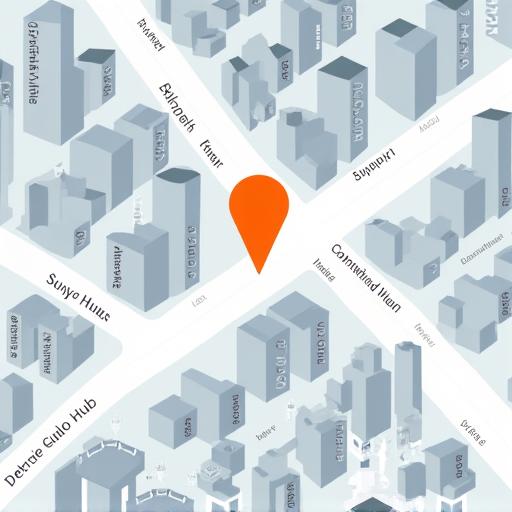 Map showing location of Suhyō Hub in Ginza, Tokyo